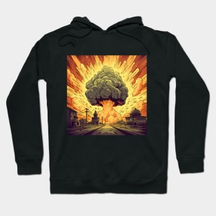 Illustration of catastrophic event. Nuclear explosion Hoodie